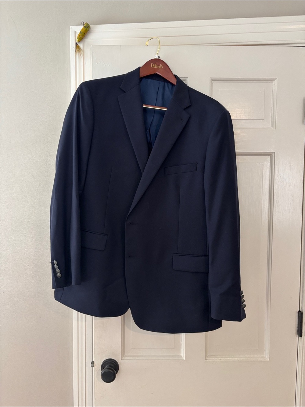 Hart Schaffner Marx Navy Sport Coat Blazer. 50R. Worn once.
